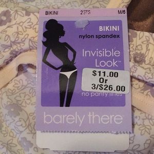 Barely There Intimates & Sleepwear - 2 Barely There bikini sz 6 Invisible Look medium 6 Barely There Intimates & Sleepwear - 2 Barely There bikini sz 6 Invisible Look medium 6